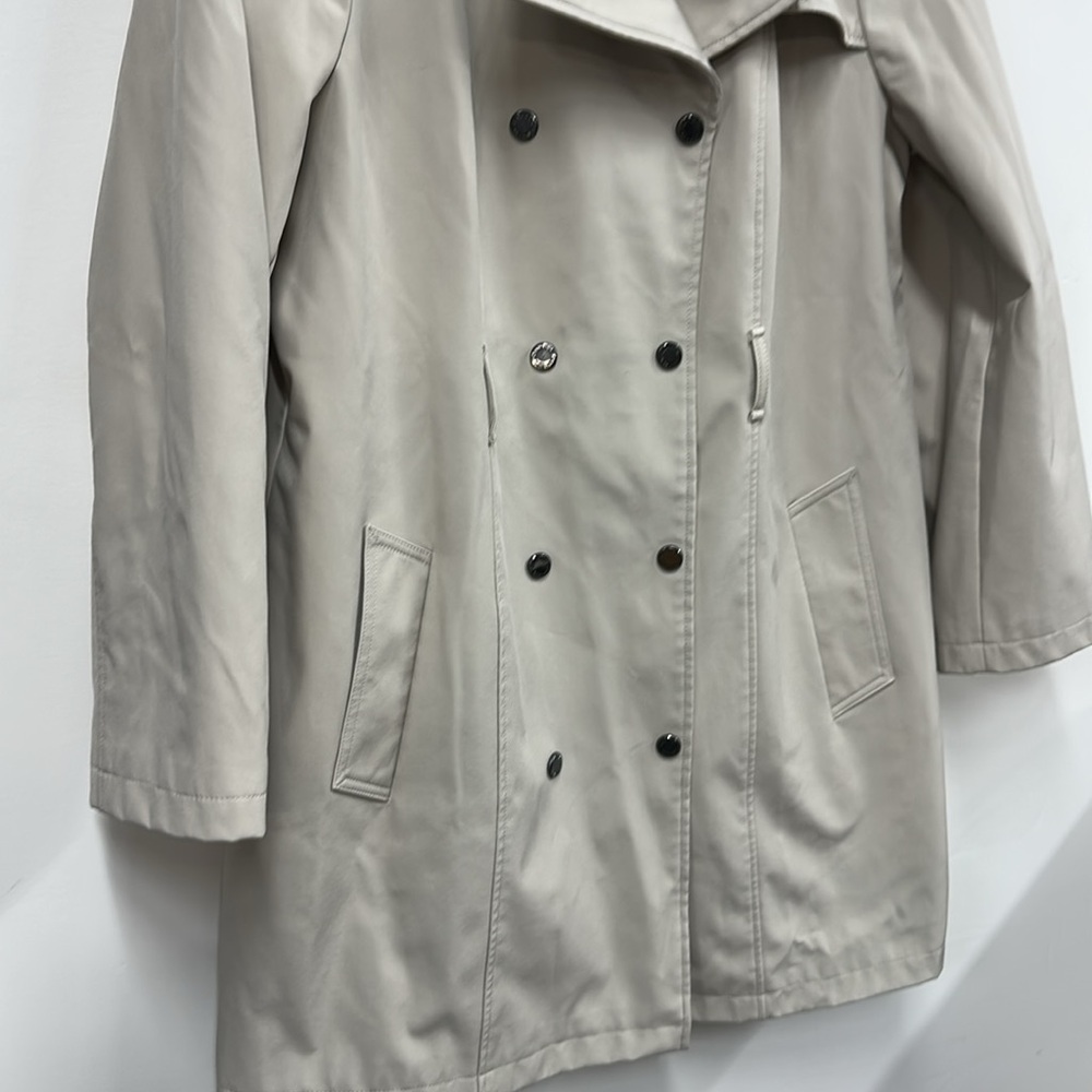Calvin Klein Soft Shell tan Trench Coat L - Picture 4 of 6